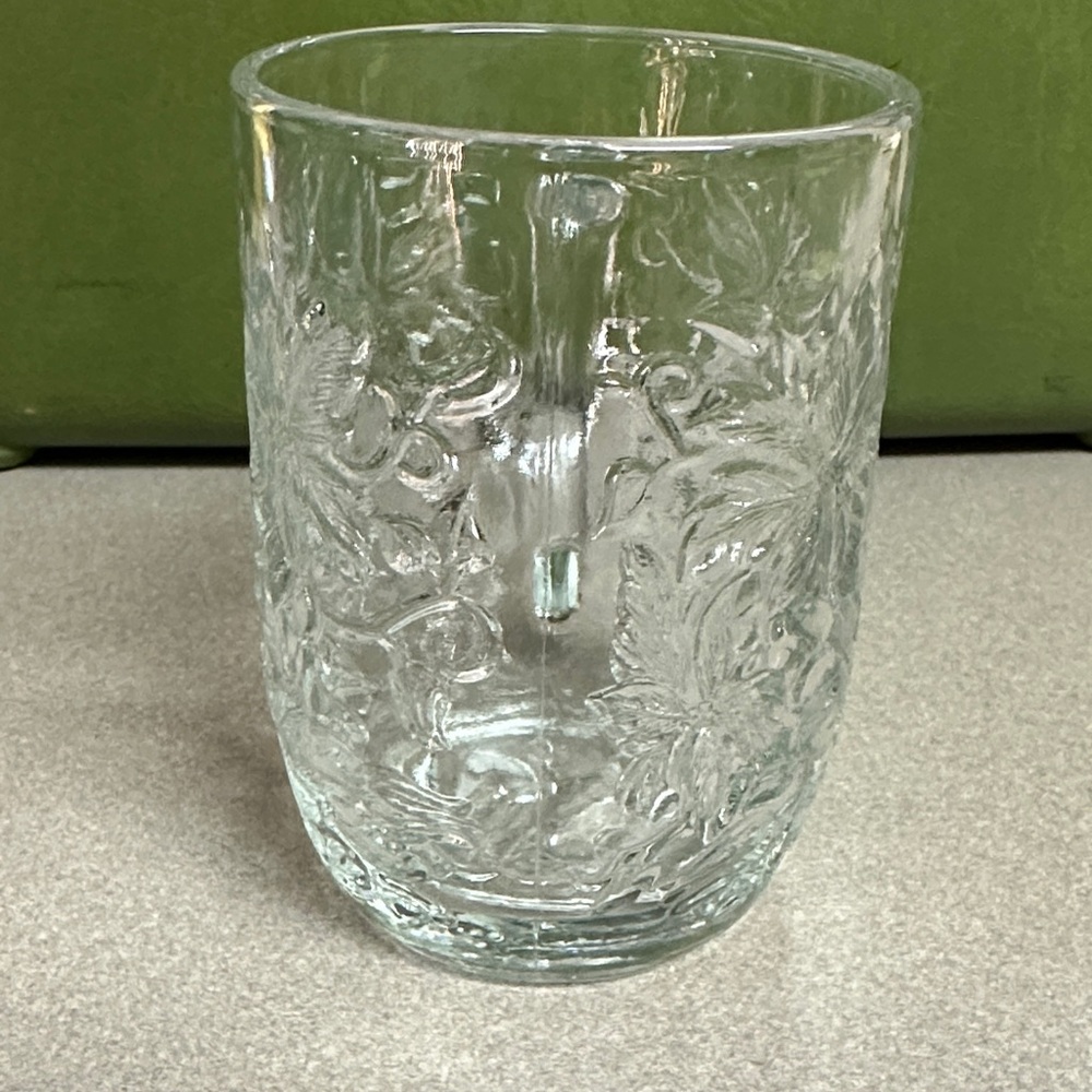 Princess House Clear Glass Leaf Mugs - Picture 9 of 11